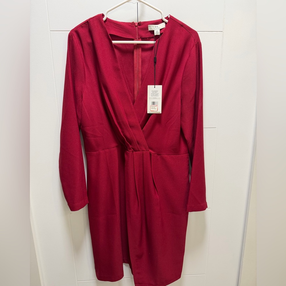 Halston Red Wrap Dress